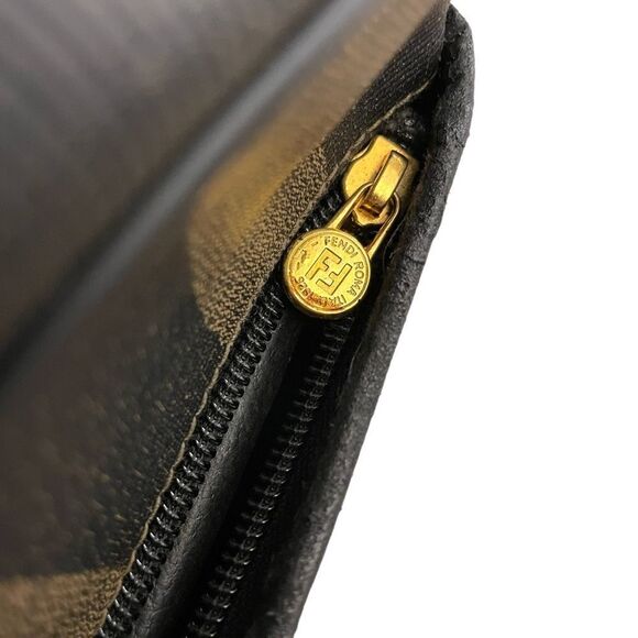 Vintage FENDI PQUIN STRIPED Clutch/Cosmetics Case - Picture 4 of 16